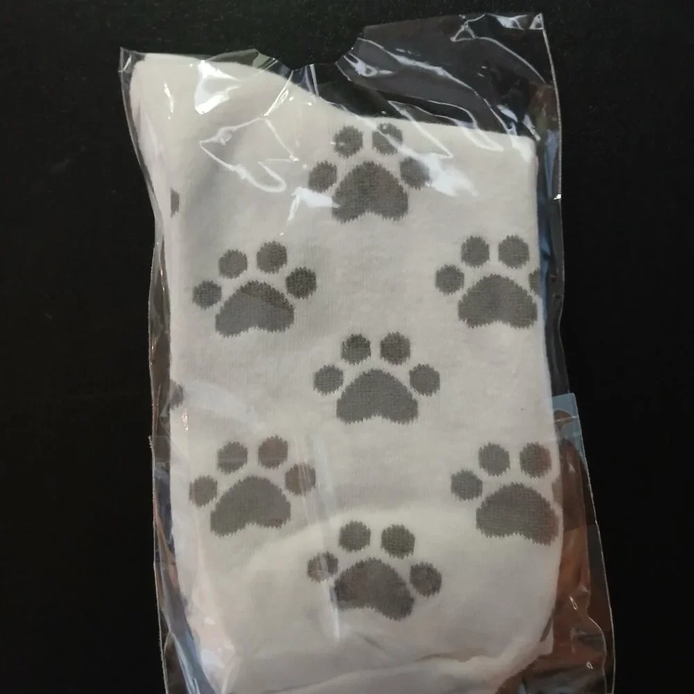 Women's Cat Socks 2 Pair White / Grey  New In Pack